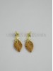 Leaf earrings.